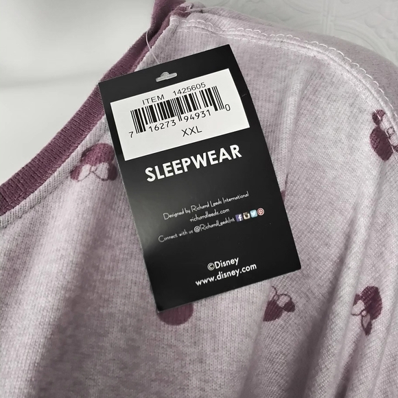 Disney -Womans Mini mouse 2 pc Pajamas set - Picture 5 of 10